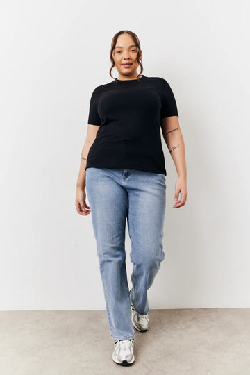 Black and White 2 Pack Slim Fit Crew Neck T-Shirt